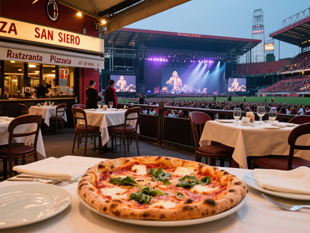 在享受演唱会的同时，品尝米兰地道的美食也是一大乐事