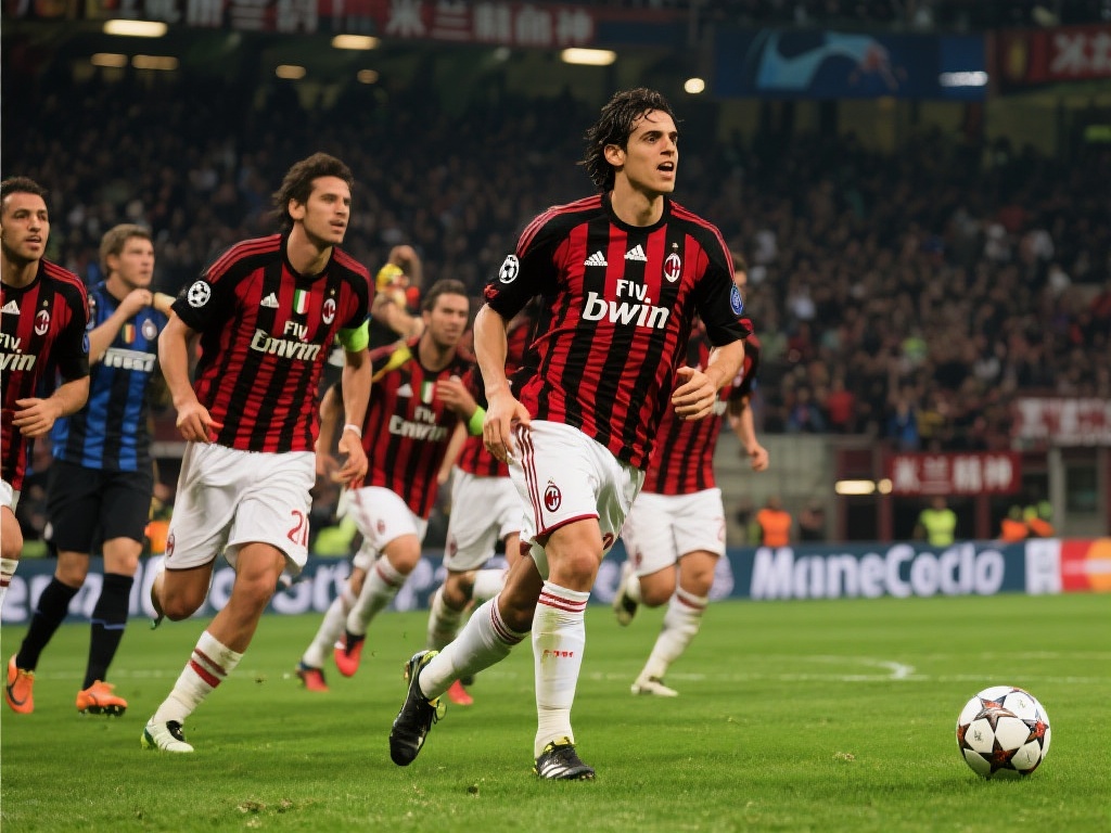 在绿茵场上，米兰体育的球员们用实际行动诠释着球队的